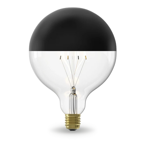 Calex Top Mirror LED Bulb - E27 - G125 - Black