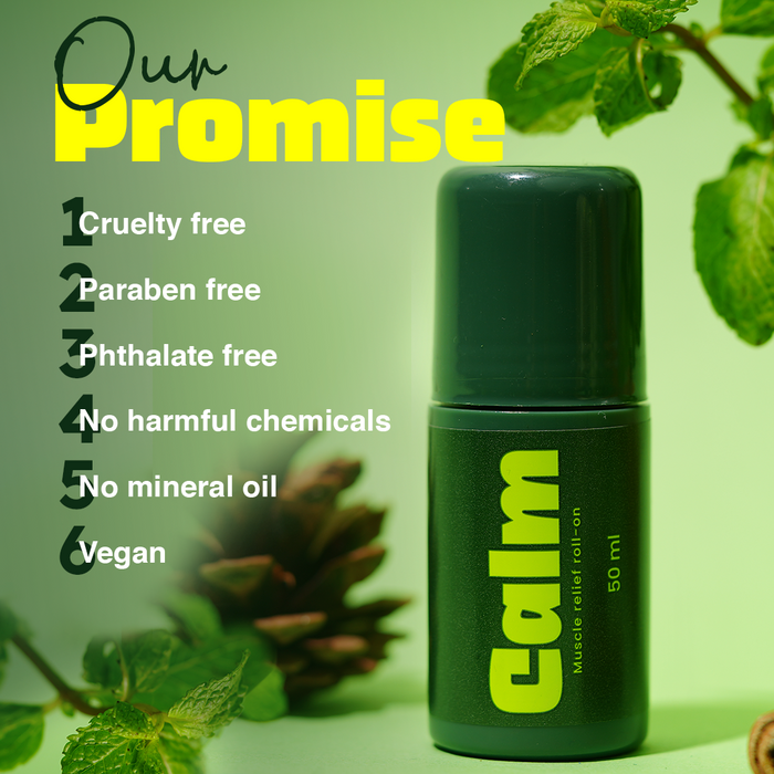 Calm - Muscle & Pain relief roll on | Pain Relief Balm | 50ml