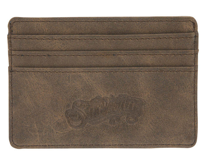 Card Holder Wallet - Dark Brown - Front