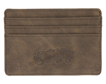 Card Holder Wallet - Dark Brown - Front