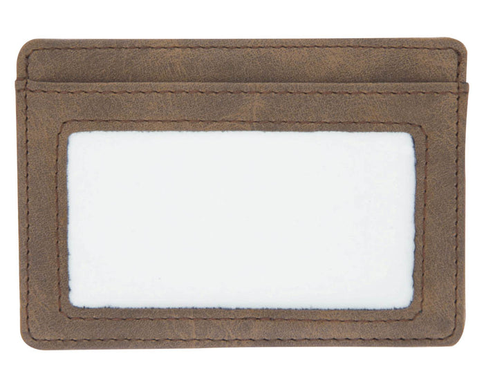 Card Holder Wallet - Dark Brown - Back