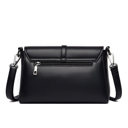 Casual PU Microfiber Leather Single Shoulder Crossbody Bag