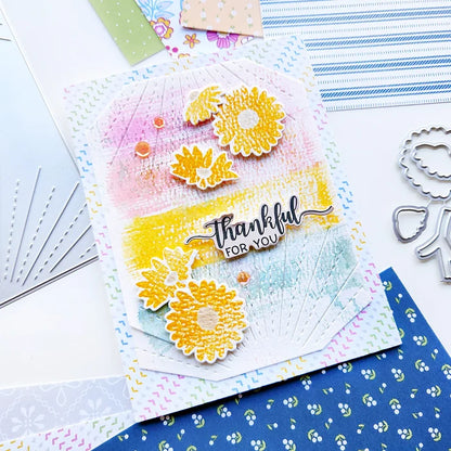 Catherine Pooler - Cover Plate Die - Dusk 'Til Dawn. Available at Embellish Away located in Bowmanville Ontario Canada. Example by Catherine Pooler Designs.