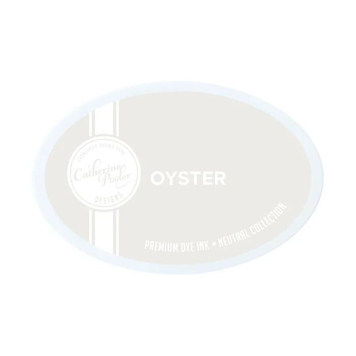 Catherine Pooler - Ink Pad - Oyster. Warm pale gray with a soft greige undertone. Available at Embellish Away located in Bowmanville Ontario Canada.