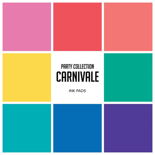 Catherine Pooler - Party Collection - Carnivale Ink Pads. The Carnivale Collection has 8 gorgeous vibrant ink refill colors. Select All That Jazz, Be Mine, Coral Cabana, Grape Crush, Limoncello, Mardi Gras, Samba, Suede Shoes. Available at Embellish Away located in Bowmanville Ontario Canada.