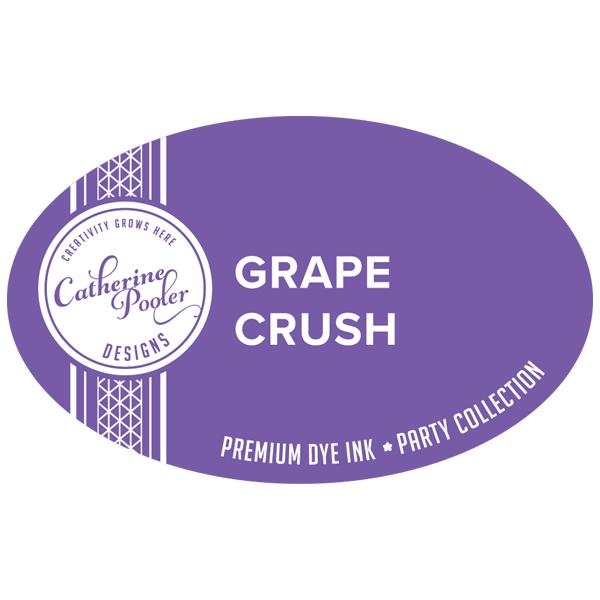 Catherine Pooler - Party Collection - Carnivale Ink Pads. The Carnivale Collection has 8 gorgeous vibrant ink refill colors. Select All That Jazz, Be Mine, Coral Cabana, Grape Crush, Limoncello, Mardi Gras, Samba, Suede Shoes. Available at Embellish Away located in Bowmanville Ontario Canada. Grape Crush