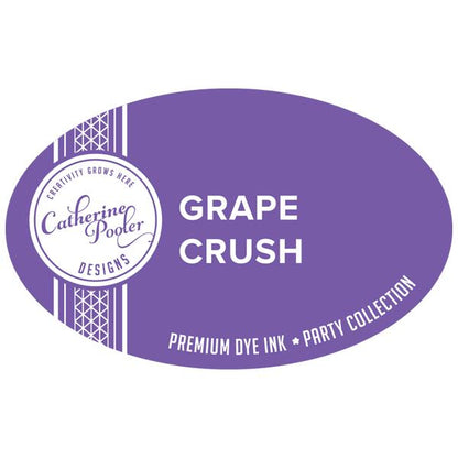Catherine Pooler - Party Collection - Carnivale Ink Pads. The Carnivale Collection has 8 gorgeous vibrant ink refill colors. Select All That Jazz, Be Mine, Coral Cabana, Grape Crush, Limoncello, Mardi Gras, Samba, Suede Shoes. Available at Embellish Away located in Bowmanville Ontario Canada. Grape Crush