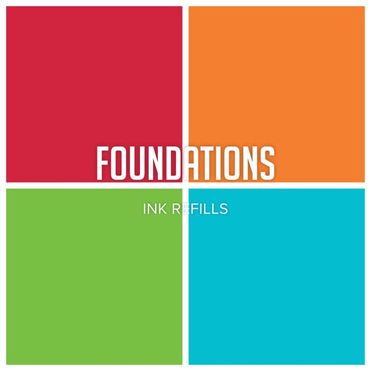 Catherine Pooler - Foundation Reinkers/Refills. These Reinkers are from the Foundation Collection. Select Fiesta Blue, Grass Skirt, Orange Twist, Rockin' Red from the drop down. Each Sold Separately. Available at Embellishaway.ca in Bowmanville Ontario Canada.