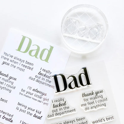 Catherine Pooler - Sentiment Stamps - Inside Out for Dad. Available at Embellish Away located in Bowmanville Ontario Canada. Example by Catherine Pooler Designs Brand Ambassador.