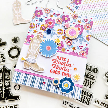 Catherine Pooler - Sentiment Stamps - Lasso Life. Available at Embellish Away located in Bowmanville Ontario Canada. Example by Catherine Pooler Designs.