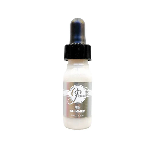 Catherine Pooler - Shimmer - Pearl. Paint it over a background or splatter it across your projects. Available at Embellish Away in Bowmanville Ontario Canada
