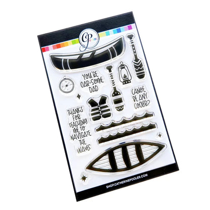Catherine Pooler - Stamp & Die Set - Oar-some Dad. Available at Embellish Away located in Bowmanville Ontario Canada.