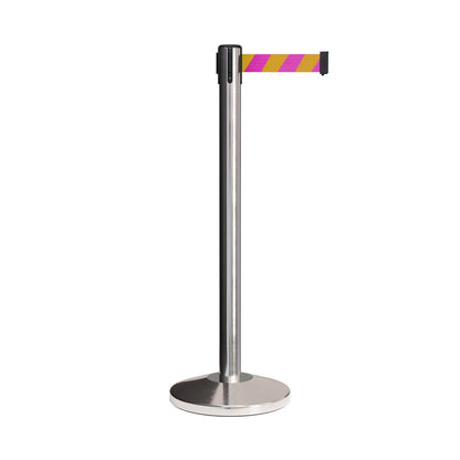 7.5 Ft. / MAGENTA & YELLOW DIAGONAL STRIPES