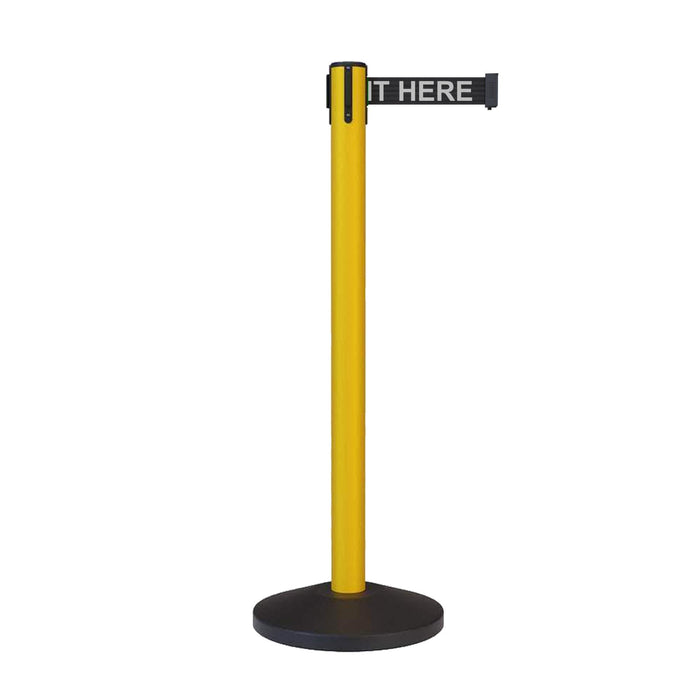 Black with "PLEASE WAIT HERE" White Letters / NO WEATHER TREATMENT