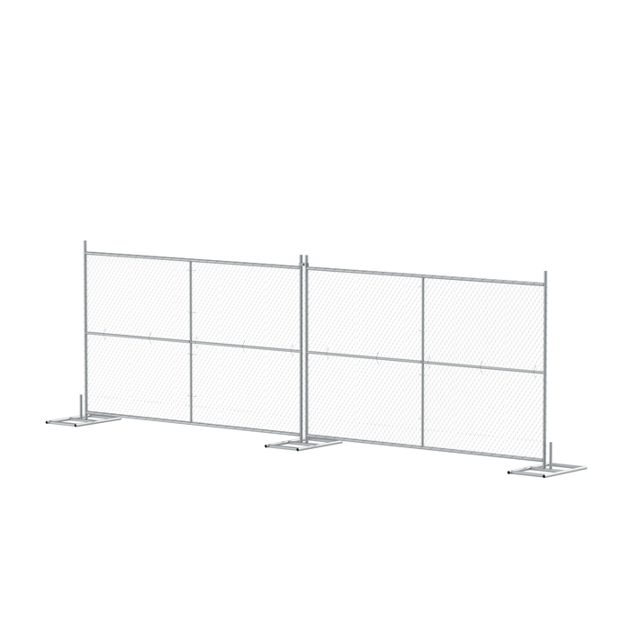 Chain Link Fence Kit - 6 Ft. tall x 10 Ft. Wide - Trafford Industrial - Crowd Control Warehouse