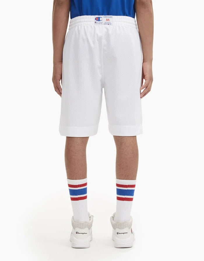 CHAMPION EUROPE BASKETBALL MESH SCRIPT LOGO SHORTS WHITE