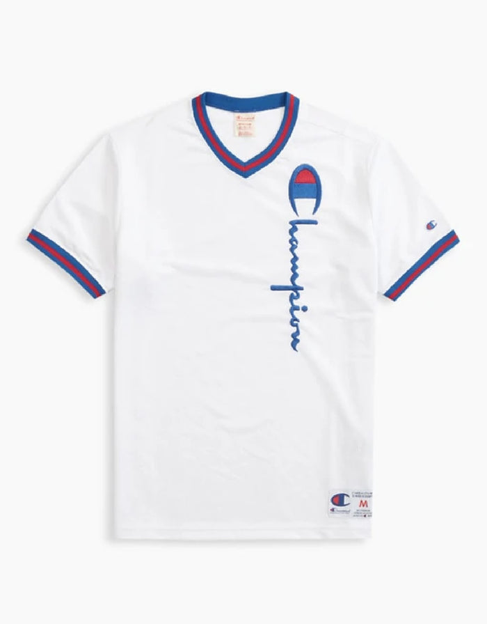 Champion Europe Basketball Mesh Short Sleeve T-shirt White