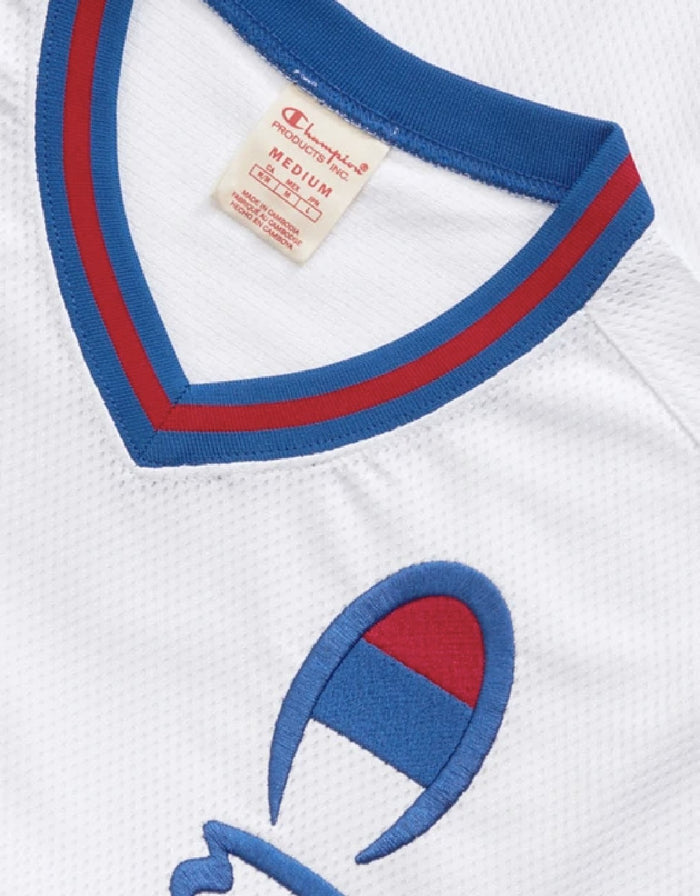 Champion Europe Basketball Mesh Short Sleeve T-shirt White