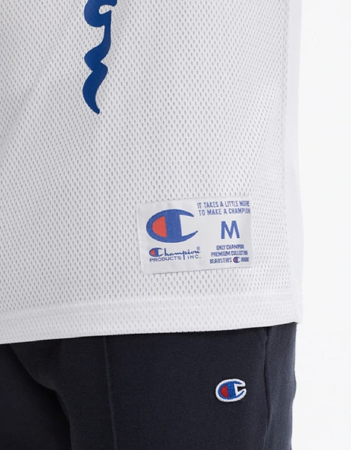 Champion Europe Basketball Mesh Short Sleeve T-shirt White
