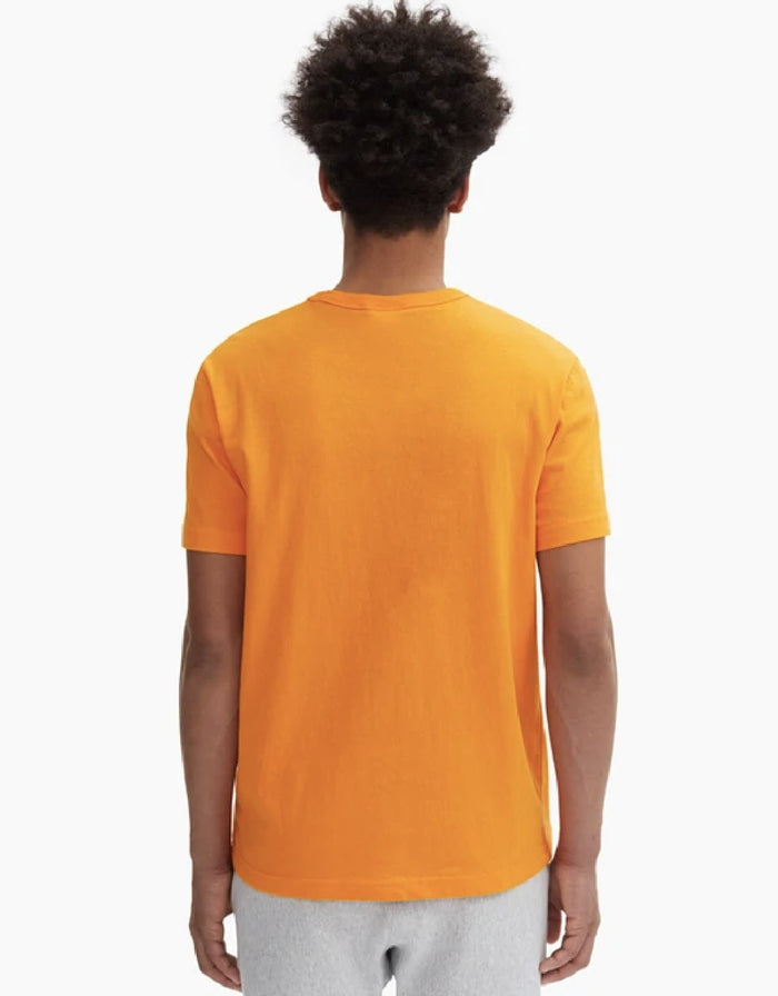 CHAMPION EUROPE SCRIPT LOGO CREW NECK T SHIRT SPICY ORANGE