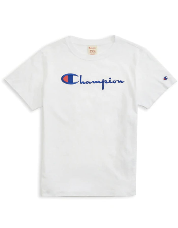 Champion Europe T-shirt Siht Full Chest Logo White