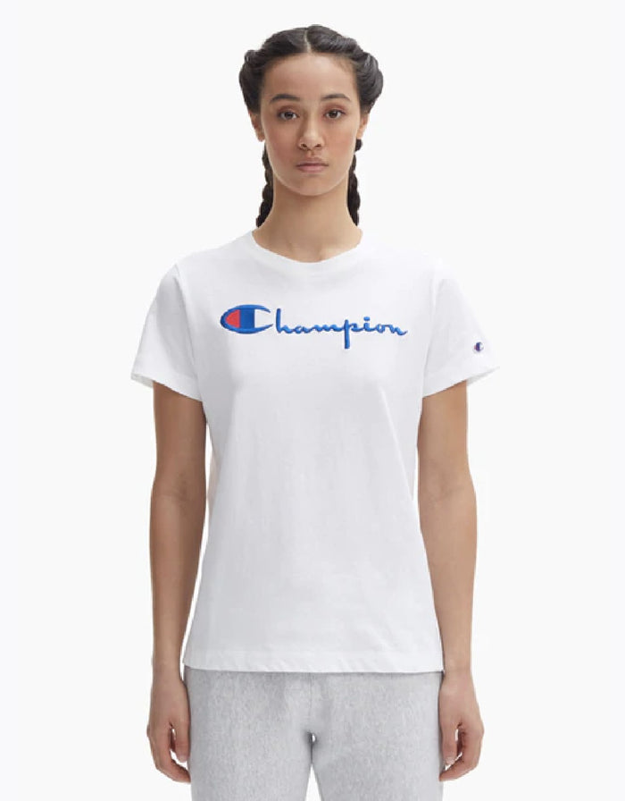 Champion Europe T-shirt Siht Full Chest Logo White
