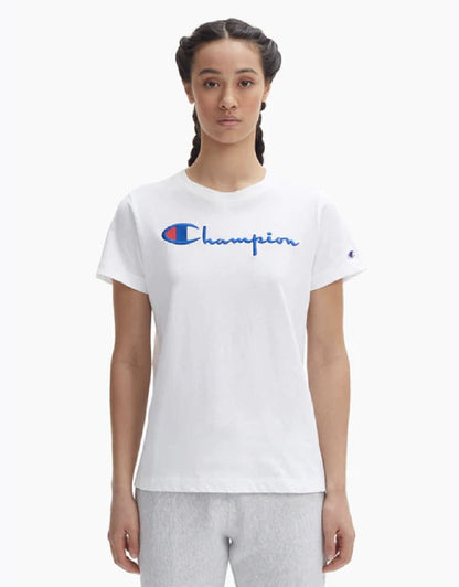 Champion Europe T-shirt Siht Full Chest Logo White