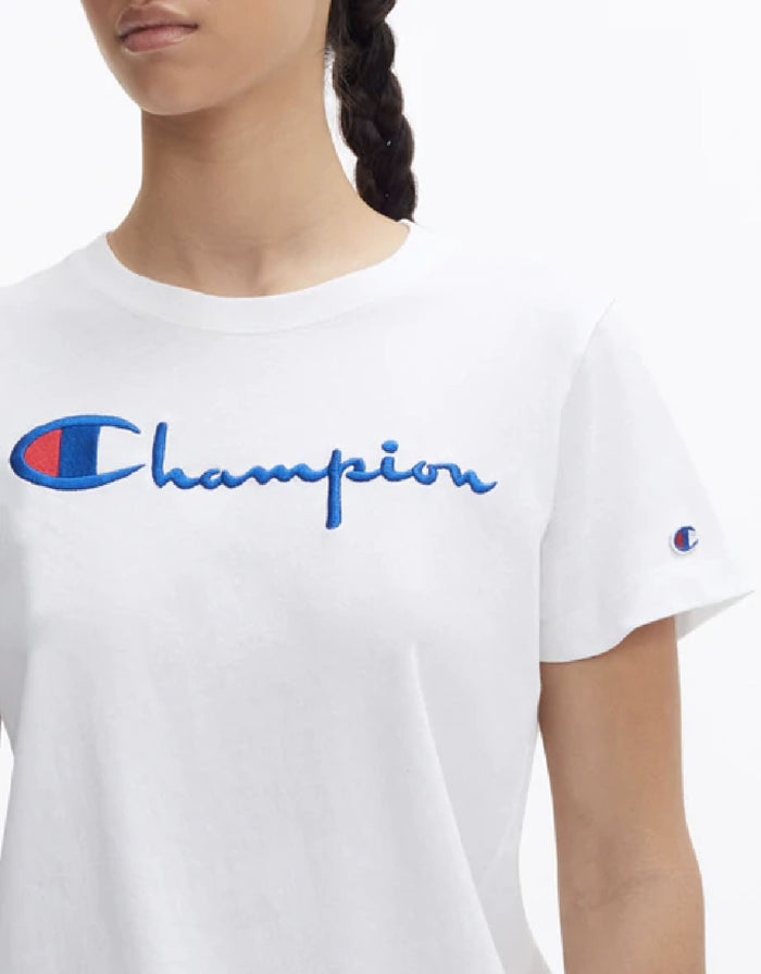 Champion Europe T-shirt Siht Full Chest Logo White
