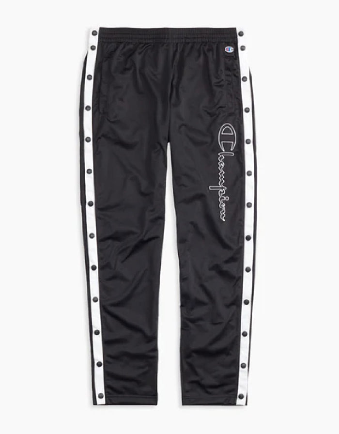 CHAMPION EUROPE<br>CONTRAST POPPER TRACK PANTS BLACK
