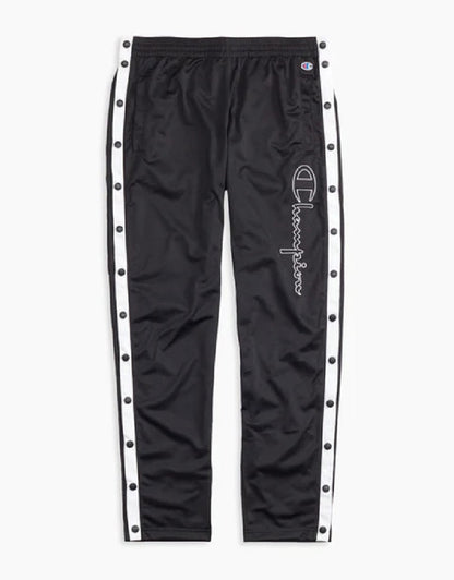 CHAMPION EUROPE<br>CONTRAST POPPER TRACK PANTS BLACK