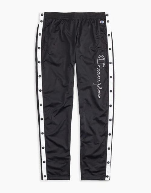 CHAMPION EUROPE<br>CONTRAST POPPER TRACK PANTS BLACK