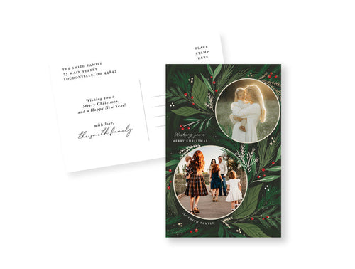 Charming Greenery Postcard