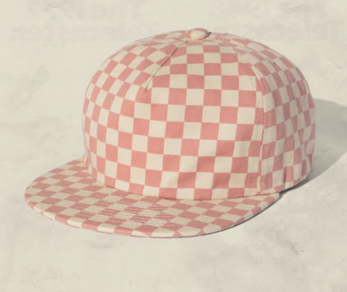 Checkered Twill Caps
