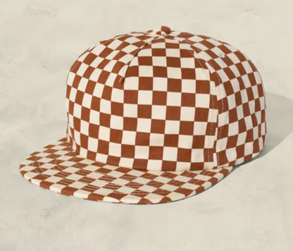 Checkered Twill Caps