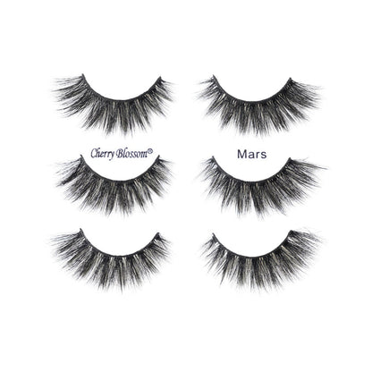 Cherry Blossom Faux Mink 3D Eyelashes 3 Pairs - ikatehouse