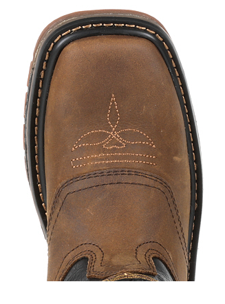Children's Georgia GB00343C Brown Carbo-Tec LT Pull-On Saddle Boot *CLOSEOUT*