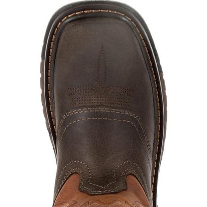 Children's Rocky RKW0257C Ride FLX Western Wide Square Toe Boot