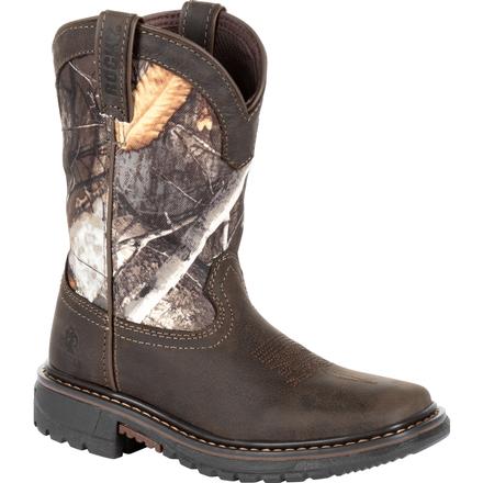 Children's Rocky RKW0258C Ride FLX Waterproof Western Wide Square Toe Boot