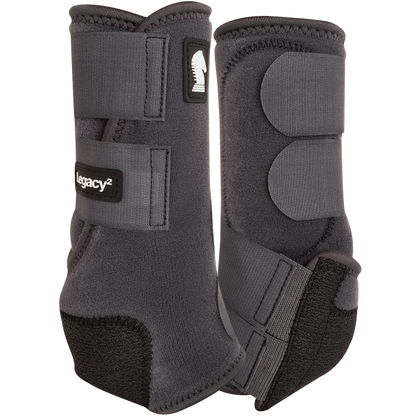 Pair of Charcoal Legacy2 Front Splint Boots