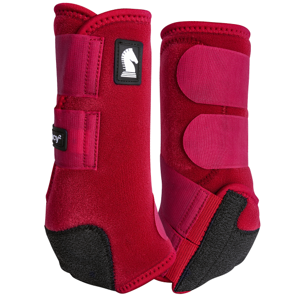 Pair of Crimson Legacy2 Front Splint Boots