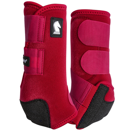 Pair of Crimson Legacy2 Front Splint Boots