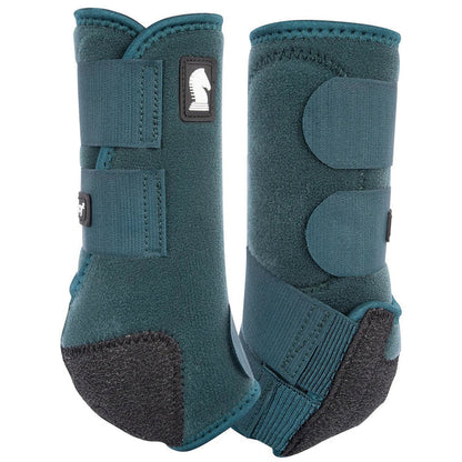 Pair of Dragonfly Green protective Legacy 2 Front Splint Boots