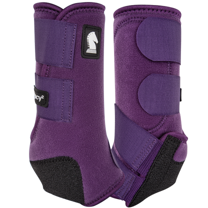 Pair of Eggplant Legacy2 Front Splint Boots