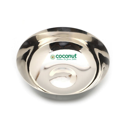 Coconut C20 Marwadi Stainless Steel Bowl Set of 6 | Serving Katori/Vati Set for Snacks, Desserts & Curry | Mirror Finish | Rust Proof | Dishwasher Safe | Available in 100ml, 140ml & 200ml.