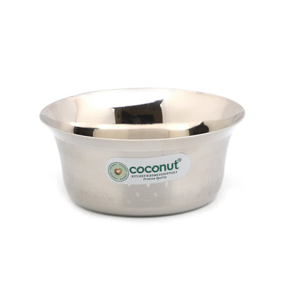Coconut C23 Shower Pari Stainless Steel Bowl Set of 6 | Premium Serving Katori/Vati Set | Mirror Finish | Rust Proof | Dishwasher Safe | Available in 100ml, 150ml, 200ml & 250ml.