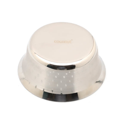 Coconut C23 Shower Pari Stainless Steel Bowl Set of 6 | Premium Serving Katori/Vati Set | Mirror Finish | Rust Proof | Dishwasher Safe | Available in 100ml, 150ml, 200ml & 250ml.