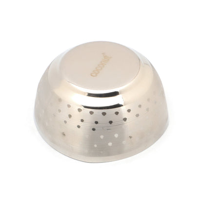 Coconut C25 Square Shower Apple Vati Set of 6 Stainless Steel Bowls | Available in 100ml, 140ml, 200ml & 250ml Sizes | Mirror Finish Katori Set for Snacks, Desserts, Curry & Daily Use | Rust Proof Steel Bowls.