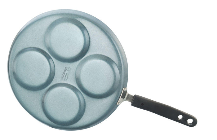 Coconut Nonstick Mini Uthapam Tawa - 4 Pits, Nonstick, Tawa for Pancakes, Dosa, Nuggets, Model - Uttapam Tawa