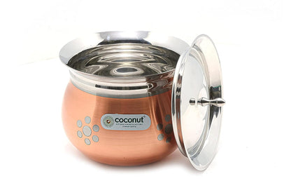 Coconut Stainless Steel - Cookware/Rex Hammered Handi Cook n Serve
