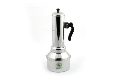 Coconut Stainless Steel - Puttu Kodam with Bakelite Handle | Gas and Induction based | Heavy gauge| Mirror Finish | Puttu Maker | Puttu Steamer | Model - Puttu Kodam